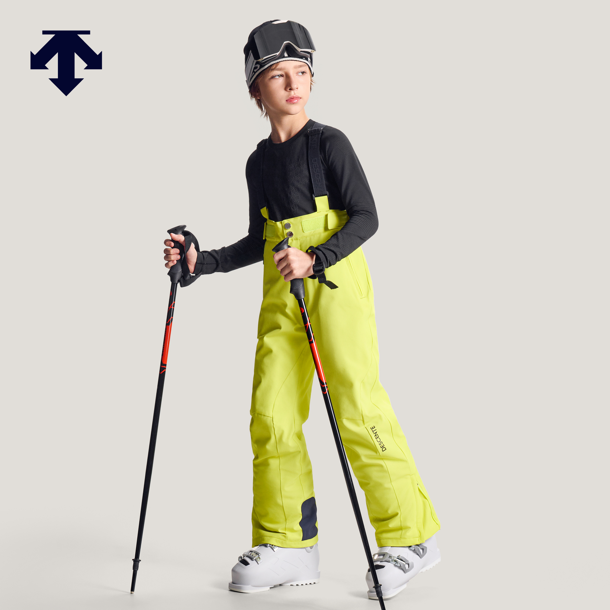 DESCENTE迪桑特儿童 SKI 男女童专业滑雪裤