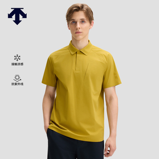 POLO衫 DESCENTE迪桑特DUALIS系列都市通勤男士 凉感抗紫外线短袖