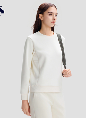 DESCENTE迪桑特ESSENTIAL系列女士针织套头衫圆领卫衣