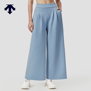 DESCENTE迪桑特WOMEN’S TRAINING系列女士阔腿宽松针织运动长裤