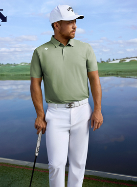 【Xander同款】迪桑特高尔夫PRO男凉感防晒短袖POLO衫夏季