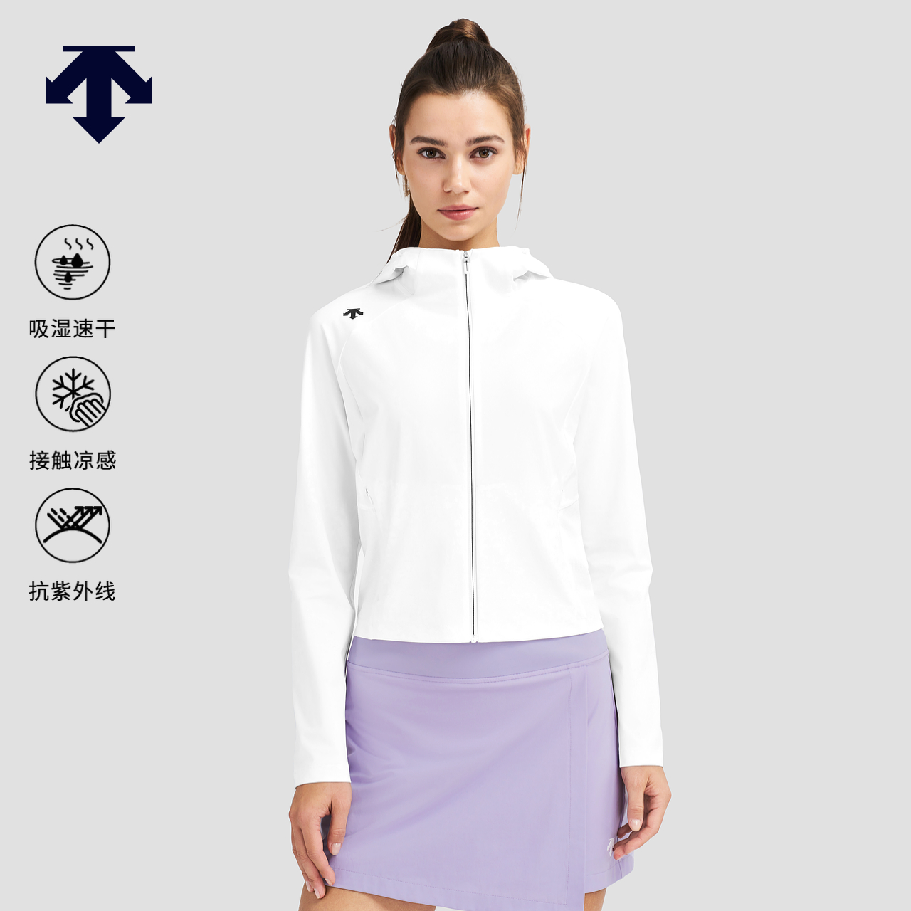 DESCENTE迪桑特WOMEN’S TRAINING系列女士针织运动上衣