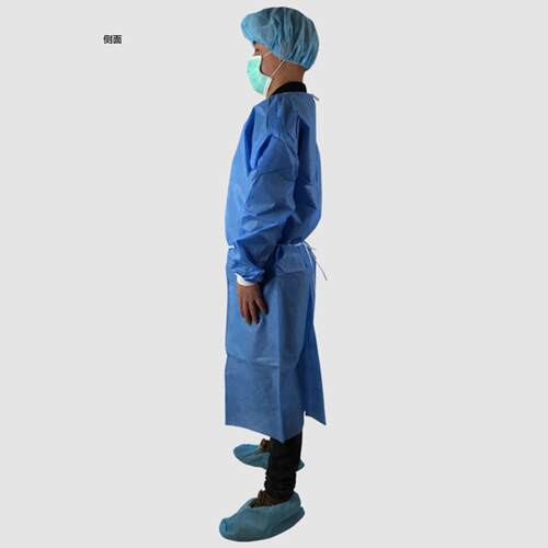 一次性隔离衣SMS无纺布透气防水尘反穿工作服探视服防护服手术衣