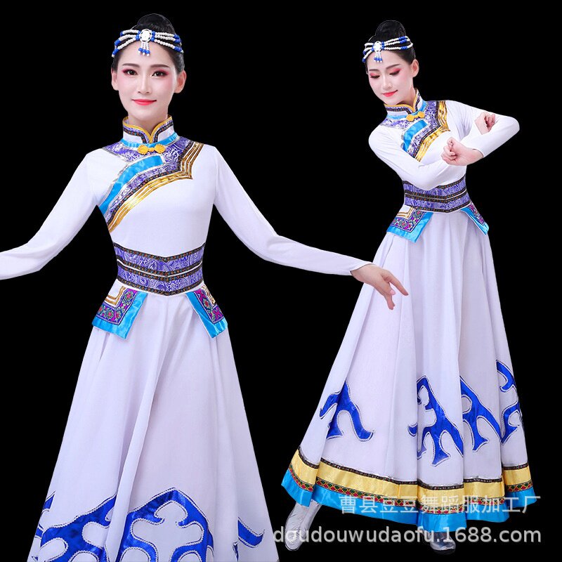 2026新款蒙古演出服装少数民族内蒙古舞蹈服饰草原广场舞演出服高