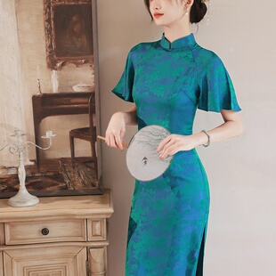 春夏改良版 立领修身 时尚 中长款 显瘦旗袍 中式 2026新款