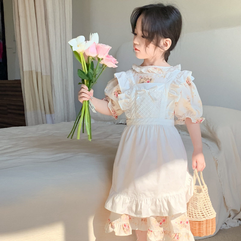 2026新款女童夏装连衣裙韩版儿童洛丽塔碎花连衣裙宝宝生日礼服裙