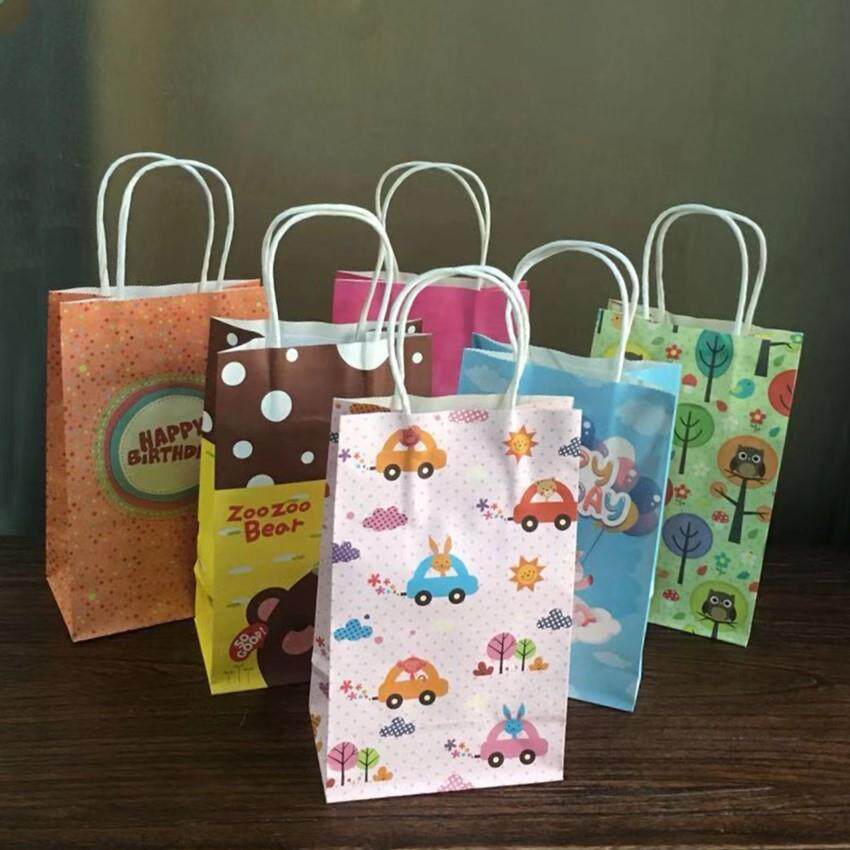 小号生日提手纸袋派对礼物回礼袋birthday party paper gift bags