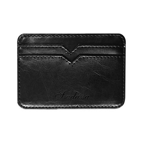 2021 new fashion man small leather magic wallet with coin