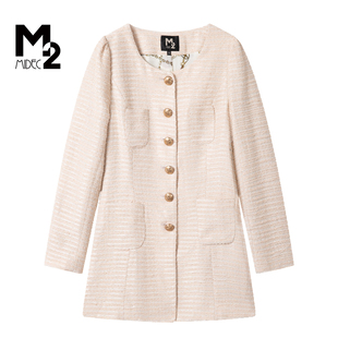 小香风短款 显瘦中年妈妈时尚 外套 宽松大码 M2折扣店春秋新款