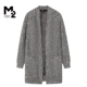 针织长袖 显瘦中年妈妈时尚 外套 宽松大码 M2折扣店春秋新款
