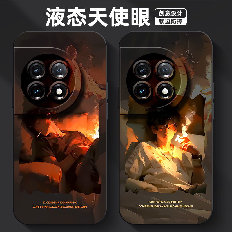 适用于一加Ace2手机壳OnePlus潮牌2v卡通一加11美式男孩10pro液态硅胶软壳一加9男9r外壳全包新款网红保护套