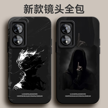 适用于oppoa97手机壳a96暗系男孩a95潮牌卡通a93s液态硅胶a92s软壳a8防摔a72男a57外壳新款网红55保护套