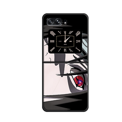 适用于摩托罗拉Razr2022手机壳男竖条纹折叠屏Razr2020全包防摔贴皮2023新款潮牌卡通高级感火影鼬神保护套