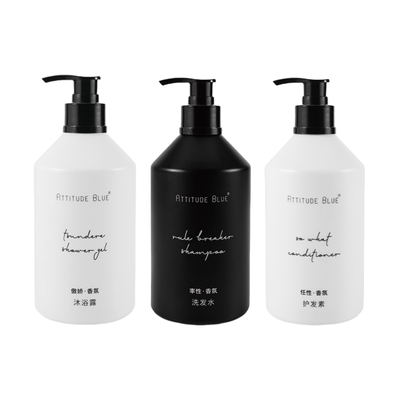 希岸酒店同款ATTITUDE BLUE洗发水沐浴露护发素身体乳洗手液套装