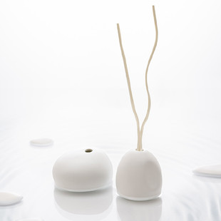 全季 陶瓷空瓶拇指瓶椭圆瓶扩香柳条干树枝 酒店禅茶藤条香氛同款