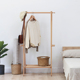 实木衣架落地卧室榉木衣帽架隔夜儿童挂衣架风衣增高架大衣民宿