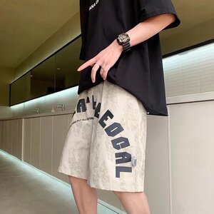 休闲宽松高街短裤夏季薄款百搭外穿 潮牌裤子411-1-D533-P28图片