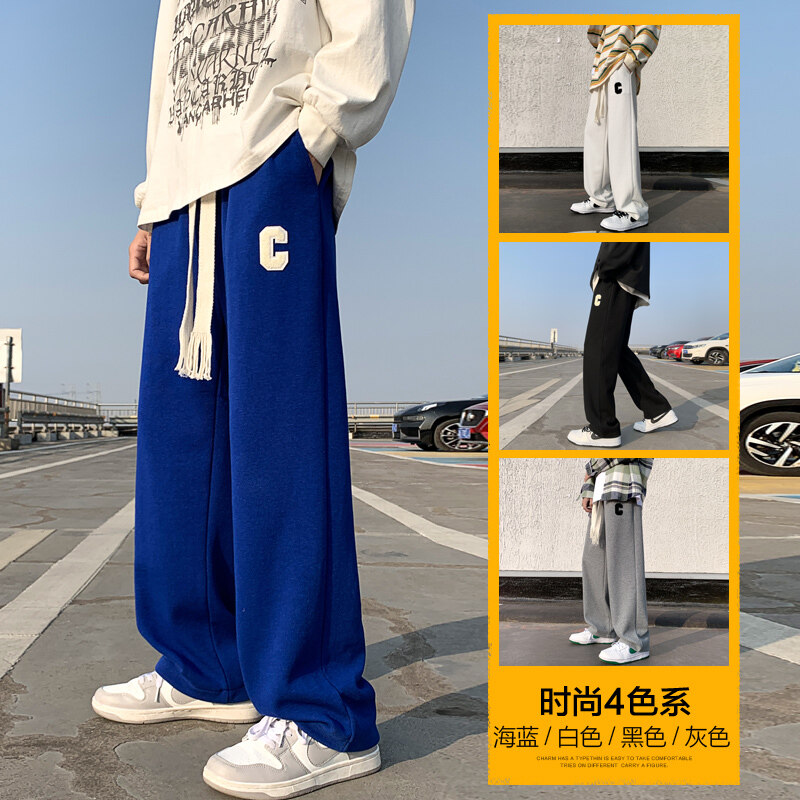 春夏裤子男束脚裤潮运动休九分裤潮流舒适411-1-k331-p50图片
