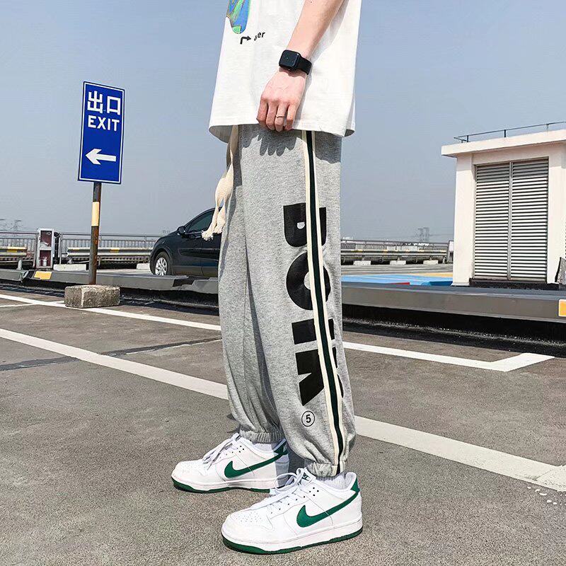美式炸街休闲卫裤男设计感运动裤潮411-1-k709-p35,男装休闲裤,星座410-2