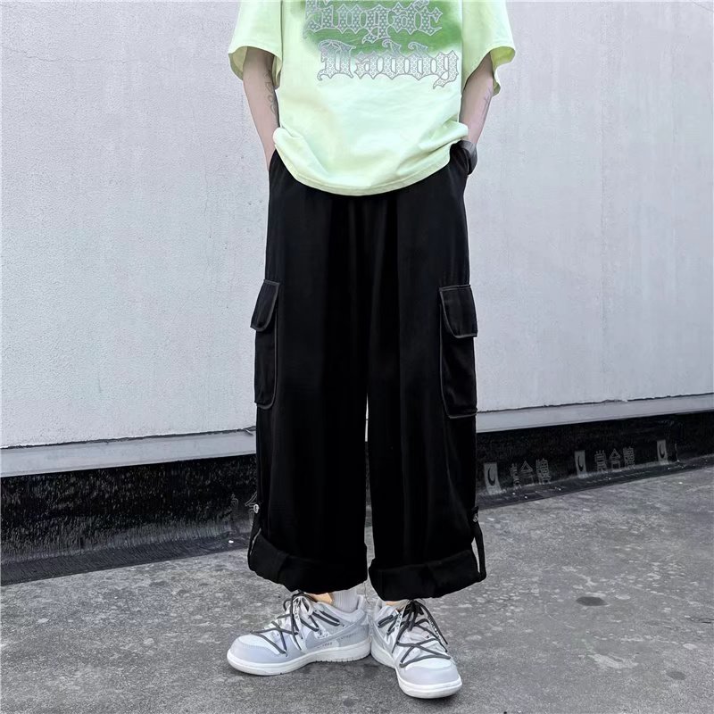 裤子男新款宽松工装裤百搭运动裤长裤411-1-k173-p40,男装休闲裤,星座410-2