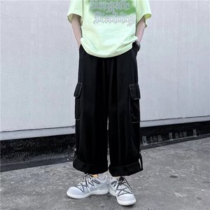 裤子男 新款宽松工装裤 百搭运动裤长裤 411-1-k173-p40图片