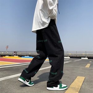 高街牛仔裤春夏新款拖地裤子 411-1-k43-p45图片