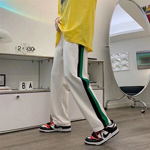休闲裤男 宽松春夏新款高街撞色裤子411-1-k2826-p33图片