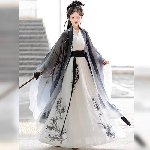 唐制宋制汉服女诃子裙大袖衫