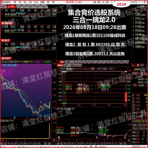 2026三合一擒龙2.0抓涨停系统
