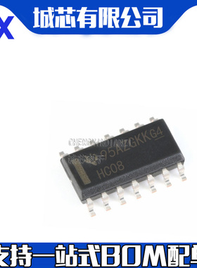 HC08 SN74HC08DR 四二输入与门逻辑芯片SOP-14贴片 74HC08D