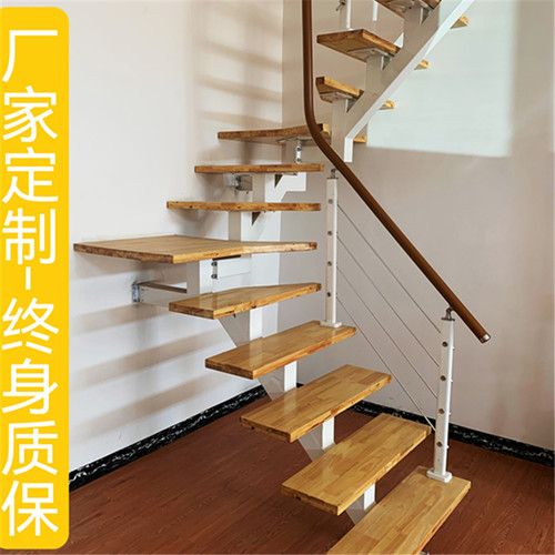 楼梯定制家阁楼跃层公寓楼梯钢木