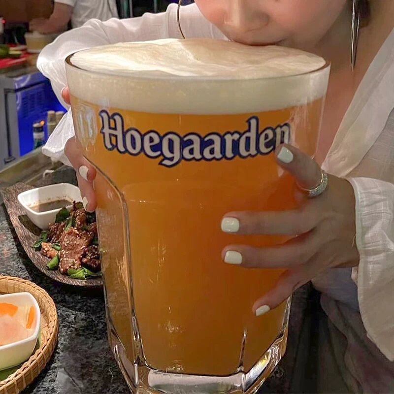 特大号酒杯超大啤酒杯网红玻璃杯