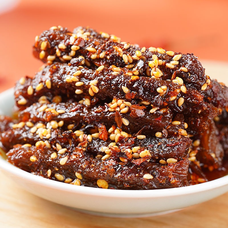 谭八爷麻辣牛肉条正宗四川特产零食休闲小吃即食熟食冷吃袋装香辣