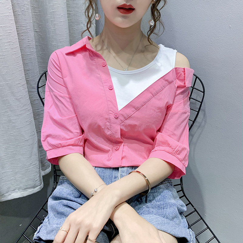 Irregular puff sleeve shirt Scheming Sense of design A small minority Retro French False two strapless jacketin the Women's clothing/Boutique , 派克服 category - from Buy2taobao.com to provide professional Taobao agent buy service