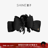 SHINE萱子饰品优雅缎面蝴蝶结抓夹丝带亚克力发夹头饰生日礼物
