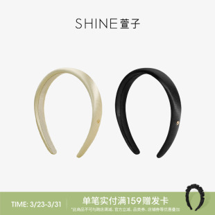 SHINE萱子饰品真丝发箍简约宽边发卡女百搭生日礼物早春配色