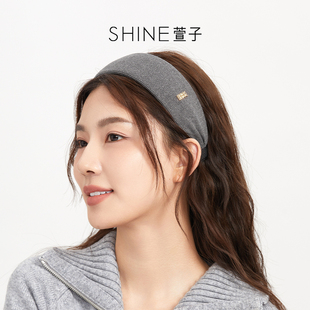 【阳子YZ&萱子】SHINE萱子饰品简约休闲宽版发卡布艺发箍琥珀