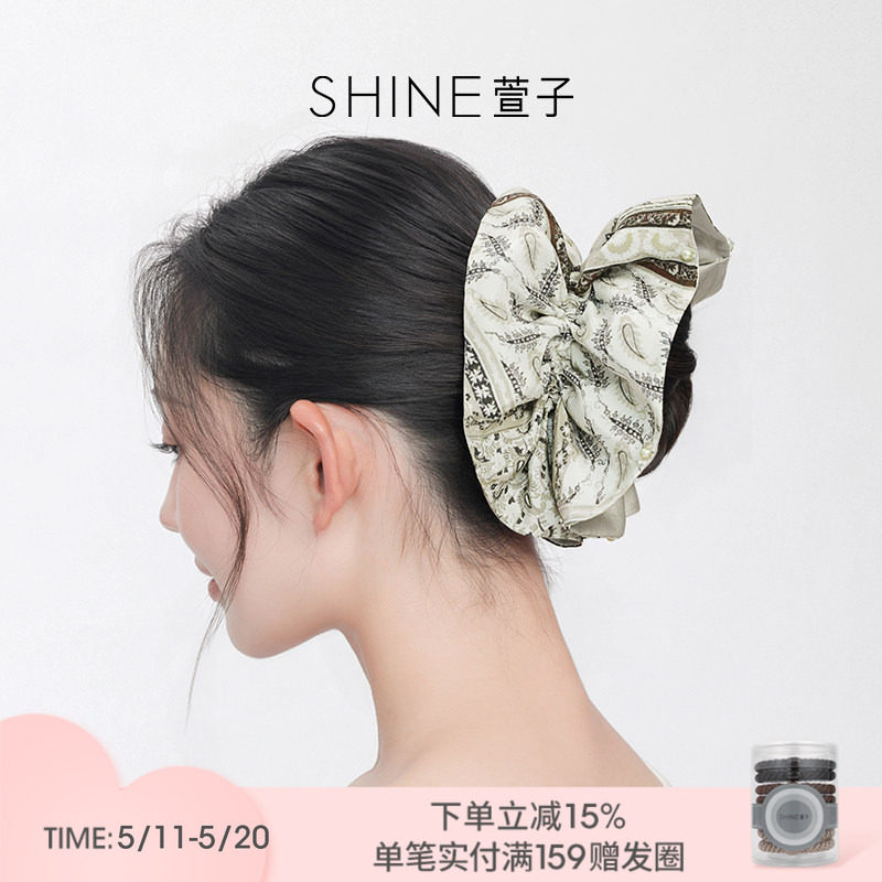 SHINE萱子饰品森屿花序系列优雅大肠发圈氛围感春夏发绳度假风