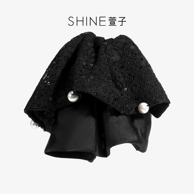 SHINE萱子蕾丝珍珠抓夹