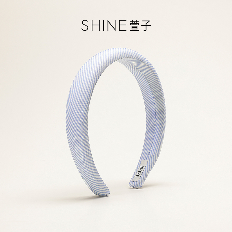 SHINE萱子饰品时尚布艺发卡休闲简约风发箍百搭通勤高颅顶
