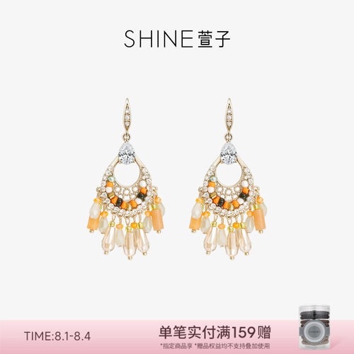 SHINE萱子原野牧歌民族风耳钩