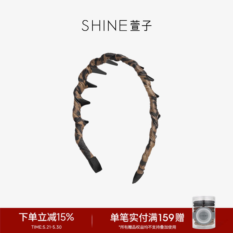 SHINE萱子饰品齿梳发箍波浪发卡带防滑齿洗脸发饰高颅顶神器