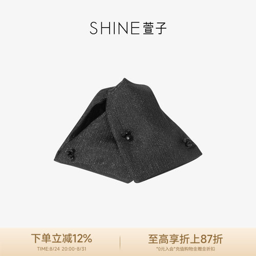 SHINE萱子饰品简约优雅抓夹女赫本夹百搭气质发夹质感三角夹