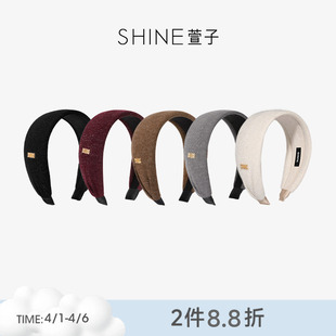 发卡布艺发箍生日礼物极简风发饰 SHINE萱子饰品简约休闲宽版