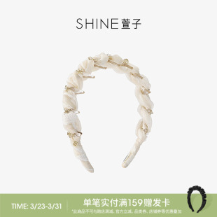 SHINE萱子饰品兰境新生系列优雅扭结齿梳发箍氛围感春夏气质发卡