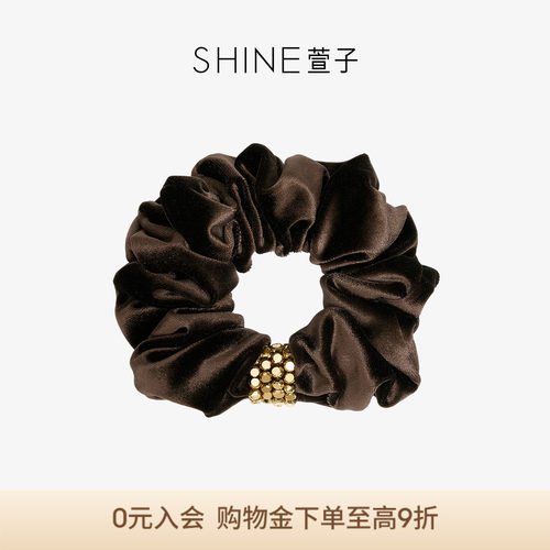 SHINE萱子缎面亮片大肠发圈