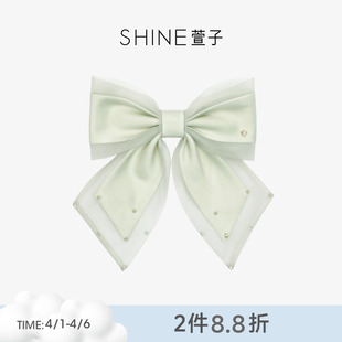 SHINE萱子饰品晨露花园系列蝴蝶结横夹小众甜美后脑勺发夹春夏