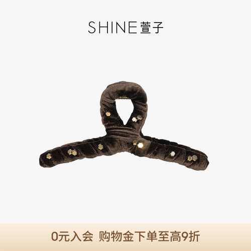 SHINE萱子复古金属亮珠抓夹