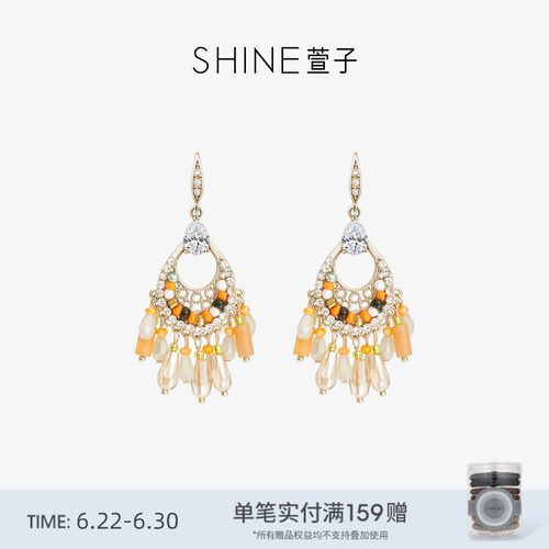SHINE萱子原野牧歌民族风耳钩