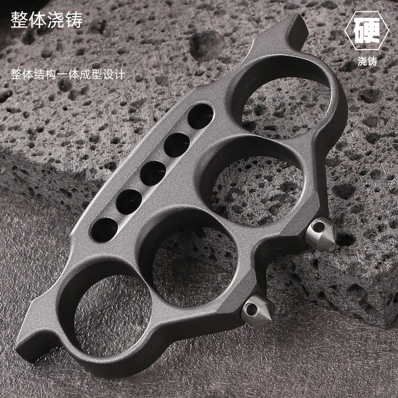 新款热卖合金加厚指虎四指拳套户外迷你防身装备便携车载破窗器具